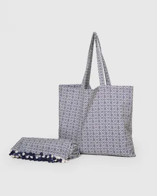 Tramas+ Toalla de Playa y Bolso Combinado, Ideal para el Verano - Mandolia (36% de Descuento)