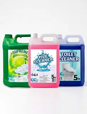 3 Pack Cleaning Bundle: 5L Liquid Detergents (Dish, Tile, Toilet)