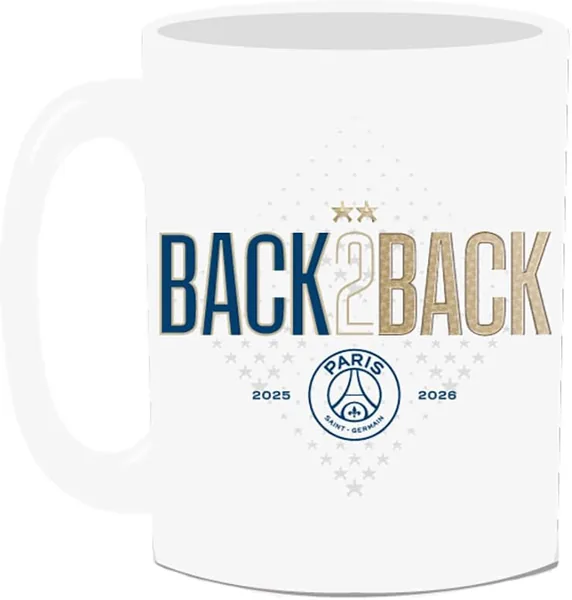 Mug Paris Saint Germain Collection 2 Étoiles | Champion d'Europe 2025 et 2026 - Meilleur Prix