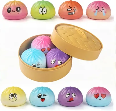 ORCHID M® 3 Pcs Sugar Glitter Dumpling Squishy Stress Relief Toys Best Deal