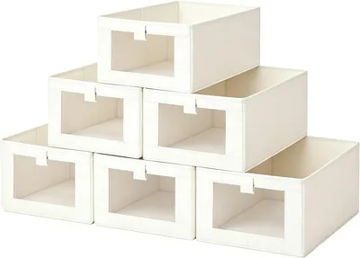 Beauty Wardrobe Clothes Organizer - 6 Pack Drawer Storage