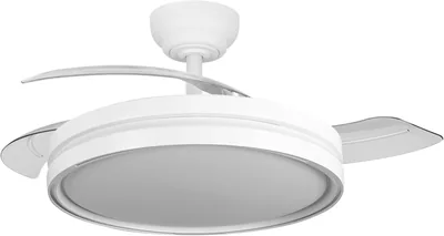 YATEK Mia - Ventilador de techo con luz LED 60 W y aspas retractables, motor DC ultra silencioso, 107 cm, control remoto, ajustable (61% Descuento)