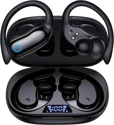 GNMN Active Noise Cancelling Ear Buds Wireless Earbuds 96hrs Playback Bluetooth Headphones Dual Batt