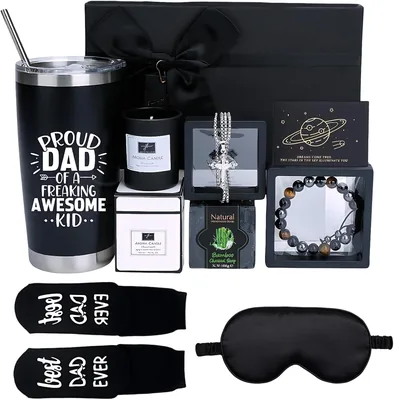 Hosmateey Dad Gift Basket - 9 Piece Father's Day Set Best Deal
