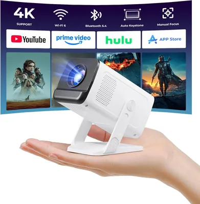 Mini Projector 26000 Lux 1080P Android 14