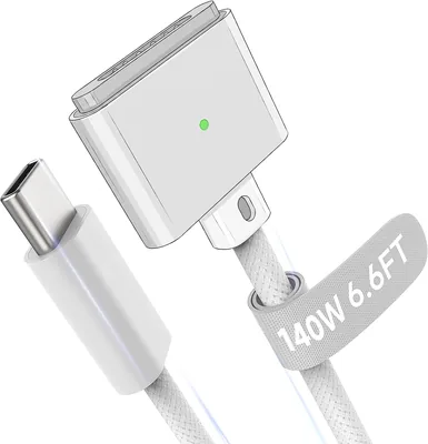 Hugener Magnetischer 3 USB-C Kabel 2 m, Kompatibel mit MacBook Air/Pro M4/M3/M2, 140W Magnetschlauch für MacBook Air 13 - 32% Rabatt