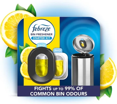 Febreze Bin Freshener Starter Kit Citrus 1 Holder + 2 Refills 2x4.88ML Best Deal