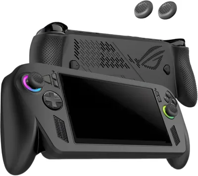 Funda de Silicona Compatible con ROG Xbox Ally X y ROG Xbox Ally 2025 | Protector para Consola de Juegos, con 2 Tapas