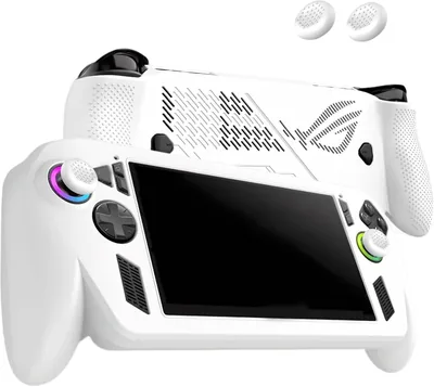 Funda de Silicona Compatible con ROG Xbox Ally X y ROG Xbox Ally 2025 | Protector para Consola, con 2 Tapas