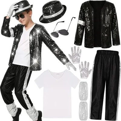 Woaproer Kids 80s 90s Pop Star Costume
