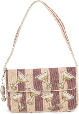 MADE IN INDIA Handcrafted Beaded Flap Shoulder Bag Best Deal