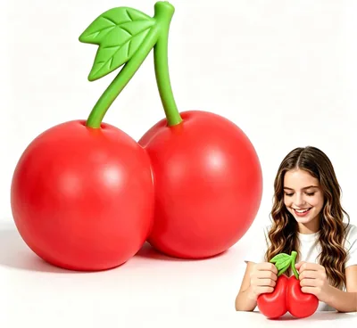 Giant Cherry Squishy Stress Ball - Best Deal