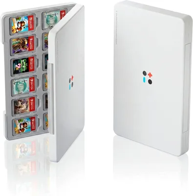 BJBT Game Card Case for Nintendo Switch 2 Switch OLED - Hard PC Shell, 12 Slots, Scratch-Proof Silicone Interior