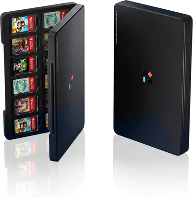 BJBT Game Card Case for Nintendo Switch 2 Switch OLED - Hard PC Shell, 12 Slot Storage, Scratch-Proof Silicone Interior