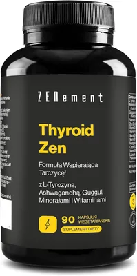 Thyroid Zen z L-Tyrozyną 300 mg, Ashwagandha, Guggul, Selen i Cynk - Kompleks na Tarczycę bez Jodu z 12 Składnikami Aktywnymi Best Price
