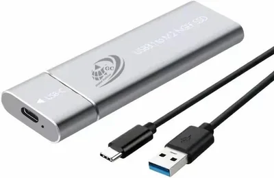 USB-C 3.1 NVMe SSD Enclosure M.2 PCIe External Case - 10Gbps Speed