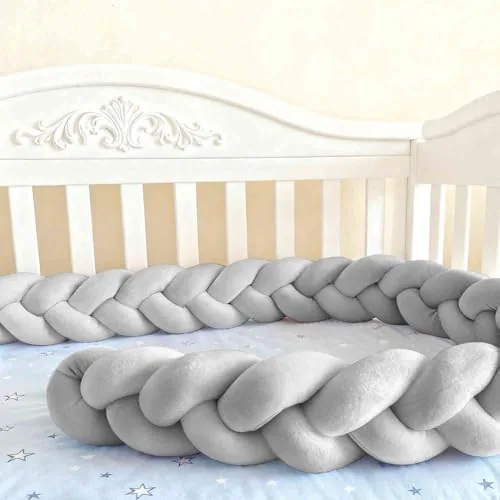 Soft Breathable Mattress Edge, Cotton Bed Set All Round Braided Pillow for Room.. (A16,150cm)