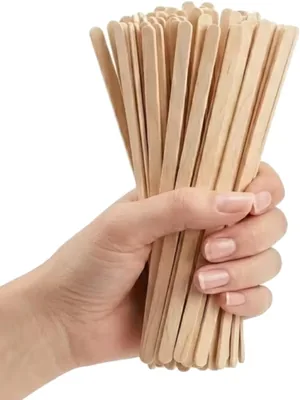 Coffee Stirrers Pack of 100 - Wooden Disposable Stirs with Smooth Ends