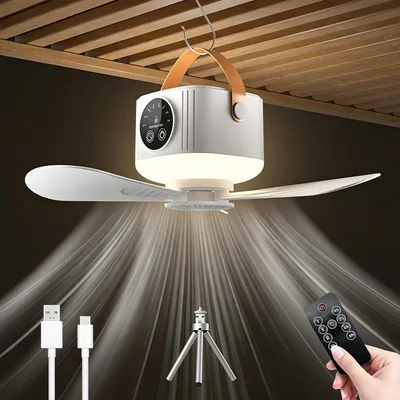 HUIKUANGEU Deckenventilator mit Beleuchtung und Fernbedienung, 8% Rabatt