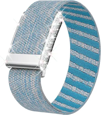 Diamond Nylon Sport Band Compatible for Whoop 5.0 - Adjustable Breathable Rhinestone Wristband