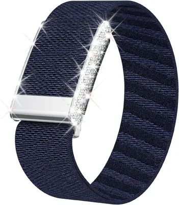 Diamond Nylon Sport Band Compatible for Whoop 5.0 Bands - Adjustable Shiny Rhinestone Replacement Wristband