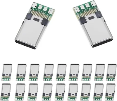 JYCONNECTS 20 st USB C-kontakter med breakout board - Best Price
