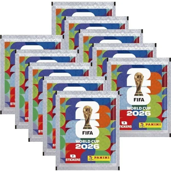 World Cup 2026 Sticker - 10 Beutel Sammelsticker WM Fußball Karten, Best Deal