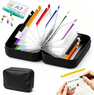 VLEDARLING Waterproof Pill Organizer Bag