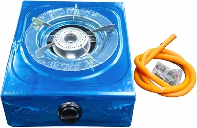 Single Burner Gas Stove RH-2004 - Stainless Steel, LPG, Piezoelectric Ignition - Best Deal