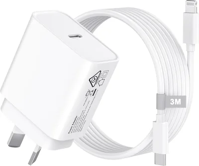 Apple iPhone 14 20W PD USB C Charger with Lightning Cable - Best Deal
