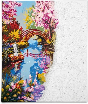 Paint by Numbers Canvas 40x50cm for Adults & Kids - DIY Art Kit
