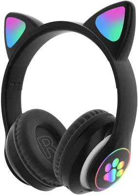 Cat Ear Bluetooth Wireless Headphones for Kids - Black Best Deal