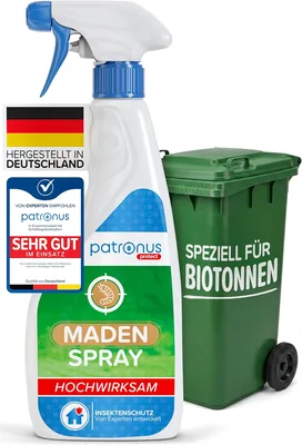 Maggots Spray gegen Fliegen & Würmchen im Organischen Mülleimer - Sofortwirksam