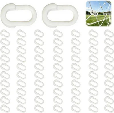 White Net Fasteners Clips 72 PCS - Best Deal