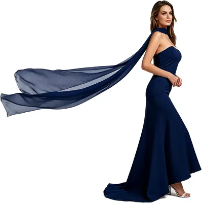 Zevashine 300cm Bridal Chiffon Scarf Shawl Wrap Best Deal