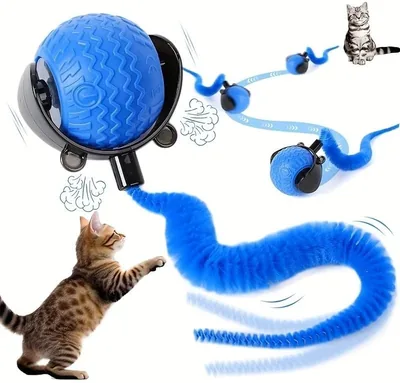 Interactive Cat Toy Ball - Self-Rolling Chase Toy for Indoor Cats