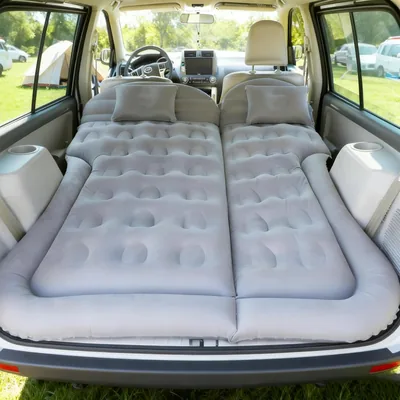 Liphier Automatisk Bil/SUV Mattra, 2 Kussiner med Inflateringspump | Hög lastcapacitet