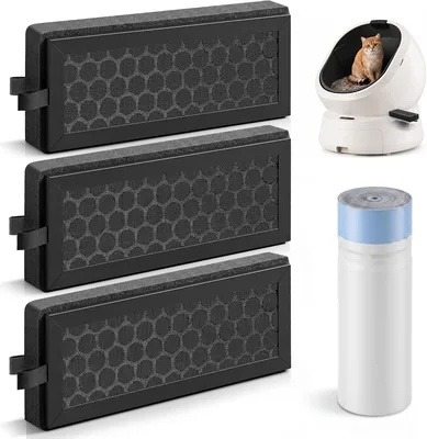 Enhon 3 Pack Carbon Filter for PETLIBRO Luma Cat Litter Box