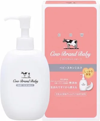 カウブランド ベビースキンミルク 10.6oz、保湿ミルク、アレルギー対応、添加物不使用 | 食品由来成分90％
