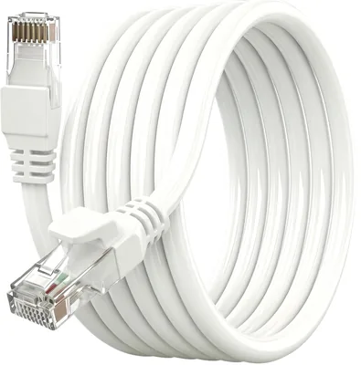 Cable Ethernet Cat5e 1000 Mbps CCA RJ45 para Internet y LAN, PC Router Módem Smart TV Consolas Gaming, Conexión Estable Stream