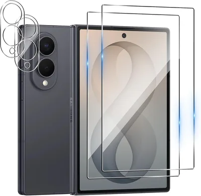 Ebzzliy Back Screen Protector för Samsung Galaxy Z Fold 8 [2 Stk] Kamera Lenprotektor [2 Stk], HD Temperad Glass, 9H - Best Deal