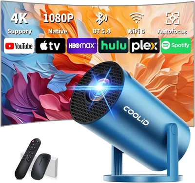 Mini Projector 10% Off - 4K Auto Keystone WiFi 6