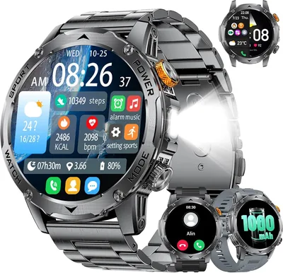 FITFLEX Smart Watch Men - 1000mAh Battery Best Deal