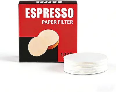 Espresso Paper Filters, 100-Count Replacement Packs, Unbleached Coffee Filter