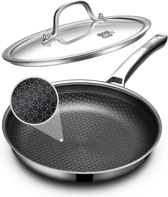 OATOFP 12 Inch Hybrid Frying Pan with Lid
