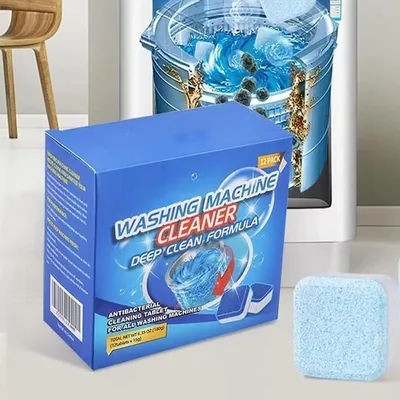 12 Pack Washing Machine Cleaner Descaler - Heavy-Duty