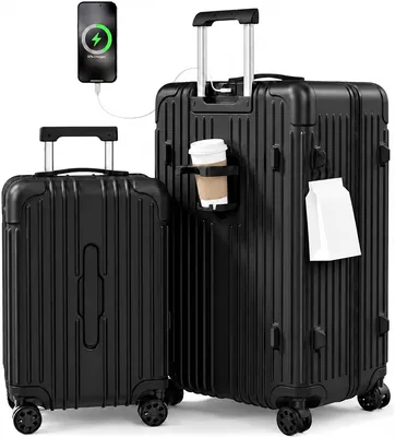 Krute 2 Piece Luggage Set Best Deal