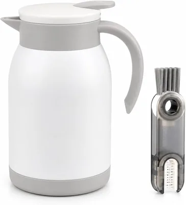 YOU MAKE ME HAPPY Insulated Teapot 900ml - Stainless Steel Jug, Rust-Resistant