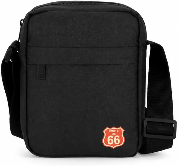 Bolso Bandolera Hombre Route 66 - 3 Bolsillos con Cremallera