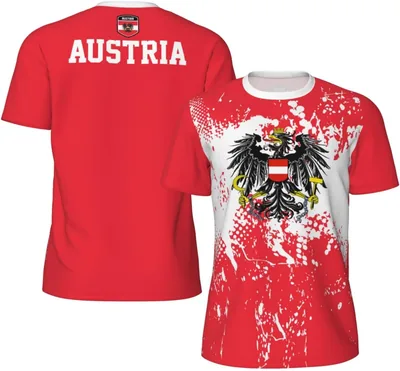 HACXZ Austria Flag Grain Sports Mesh T-Shirt Best Deal